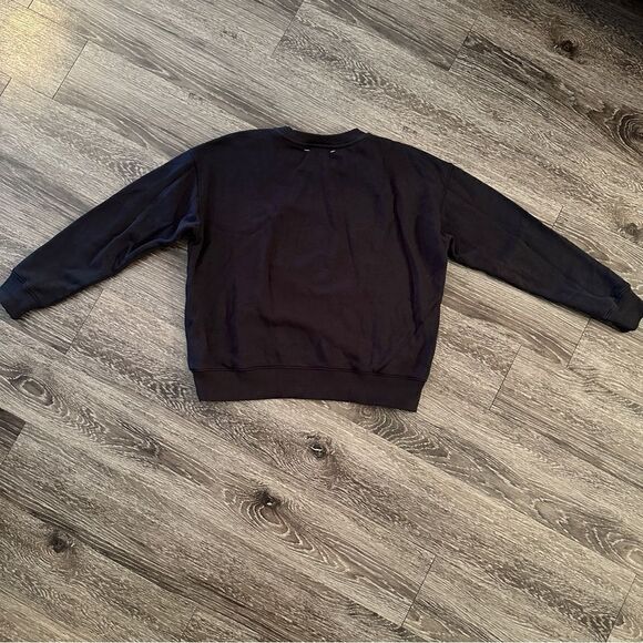 Kerri Rosenthal Boyfriend Sweatshirt Lucky Charm Black - Picture 5 of 5